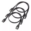 Meiso Cables De Datos Sata 3 Rectos Con Seguro, Paquete