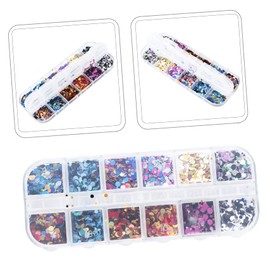 IWOWHERO Ultra Thin Colorful Round Nail Art Sequins Mini Glitter Paillette Decorations for DIY Nail Design for Party and Special Occasions