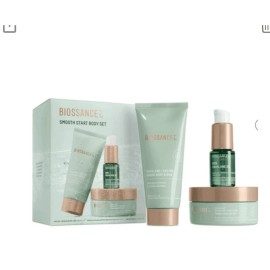Biossance NIB New BIOSSANCE Smooth Start BODY SET Scrub, Body Cream, Squalane Oil Kit
