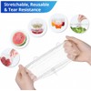 Tapas elásticas de silicona, reutilizables, sin desperdicio, para recipientes de