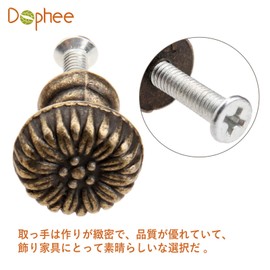 Antique Drawer Knobs, Handles, Drawers, Construction Hardware Knobs, Drawers, Cabinets, Cupboards, Decorative, Stylish, Iron with Screws, Set of 10