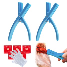 2 Pcs Crawfish Peeler Tool +5 Disposable Gloves Universal Crayfish Shelling Device Crawfish Shucker Portable Lightweiaght Shrimp Peeler for Peeling Cooked Crayfish Peeler Seafood Tool Kitchen Gadgets
