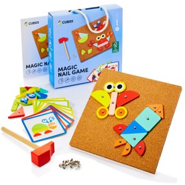 CUBIDI® Creative Montessori Hammer Game - Cute Hammer Game for Children from 3 Years - Games from 3 Years to Promote the Imagination of Toddlers 3 Years Old