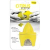 Talisman Designs 2-in-1 Compact Citrus Zester and Reamer