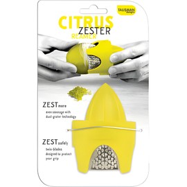Talisman Designs 2-in-1 Compact Citrus Zester and Reamer