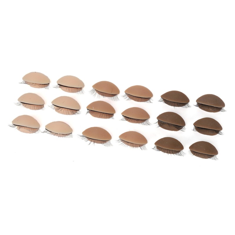 9 Pairs Replaced Eyelids Silicone Removable Eyelids with Lashes for