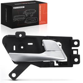 A-Premium Front or Rear Passenger Side Interior Door Handle Compatible with Hyundai Sonata 2015-2023, Silver Handle & Knob, Replace# 82620C1010VCS