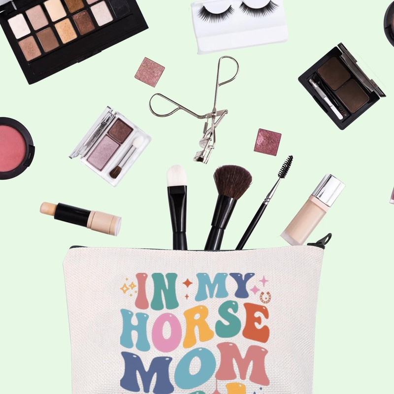 Horse Mom Gift in My Horse Mom Era Makeup Bag