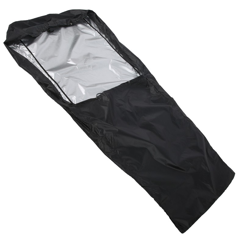 SilverCoated Lawn Mower Waterproof Cover High Temperature Resistance Dustproof Protector(Black