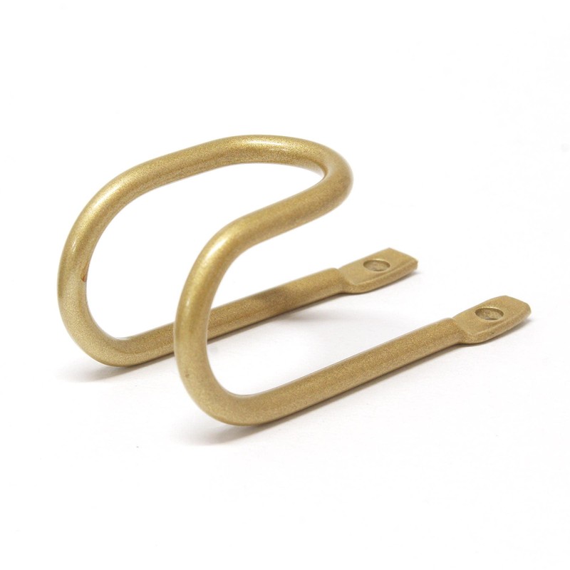 Wakisangyo Kabette J-Shaped Hook, Brass Color, Height 2.6 x Width