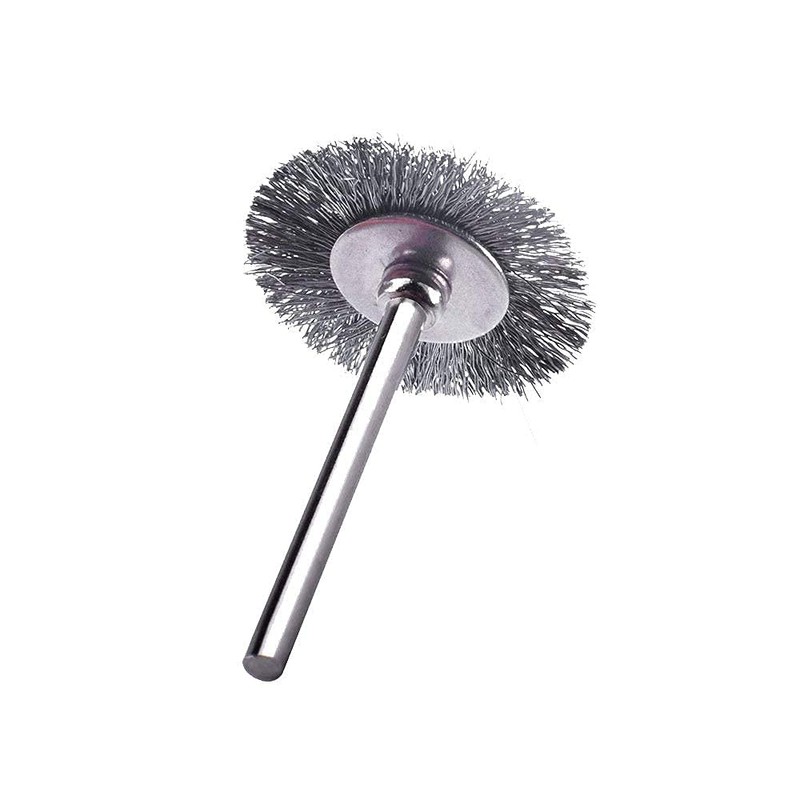 15 Pcs T Shape Stainless Steel Wire Brushes Wheel 1/8''