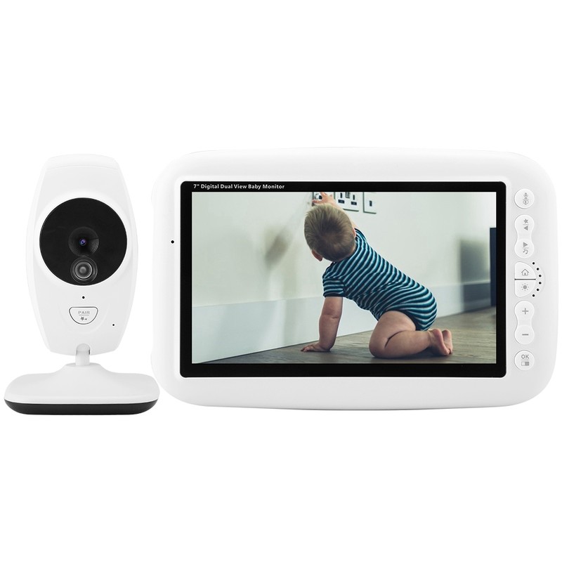 7 Inch 720P IR Camera Wireless Baby Intercom Monitor