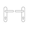 Tesa M109529 Door Handle for Fire Doors Cylinder F50 –