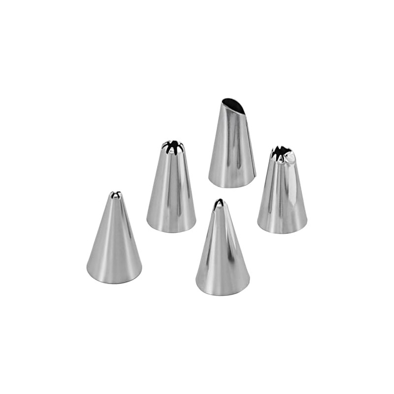 Zenker Icing Bag Set with 6 Stainless Steel Nozzles and