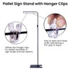 Pallet Sign Stand - Adjustable Height - Sign Clips On
