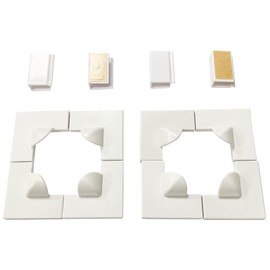 UtauHom Magnetic Window Screen Accessories，8 Window Screen Corners, 4 Window Clip(Two Sets)