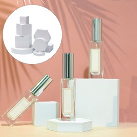 Photography Background Props - Waterproof Hard Foam Props Background Props, Geometric Shapes Geometric Cube Photo Props for Products Photoshoot(White)