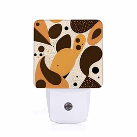 Jahiona LED Night Light Lamp with Smart Sensor Dusk to Dawn Sensor,Drops-Like Shapes Spots Pattern Night Light Daylight White,0.5W Plug-into Wall for Adults,Bedroom,Bathroom,Hallway,Kitchen