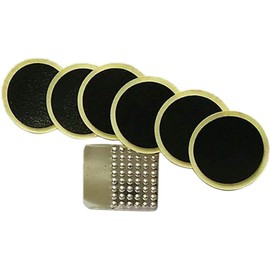 Pxiryanlow 7pcs/Set Bicycle Tire Puncture Repair Kit,Bicycle Patch Self Adhesive Cycling Rubber Tire Puncture Repair Tool Tube Instant Glue Easy to Use No Need Glue,Tire Repair Kits Tires and Tubes