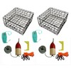 2-Pack of KUFA Vinyl Coated Crab Trap & Accessory kit