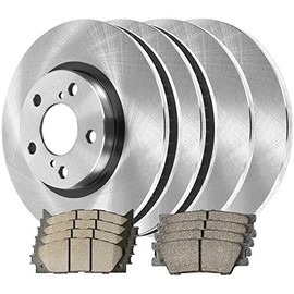 AutoShack Front and Rear Brake Kit Rotors and Performance Ceramic Pads Set of 4 Replacement for 2007-2011 Toyota Camry 2008-2011 Avalon 2007-2010 Lexus ES350 2.4L 2.5L 3.5L V6 FWD BRAKEPPK00076