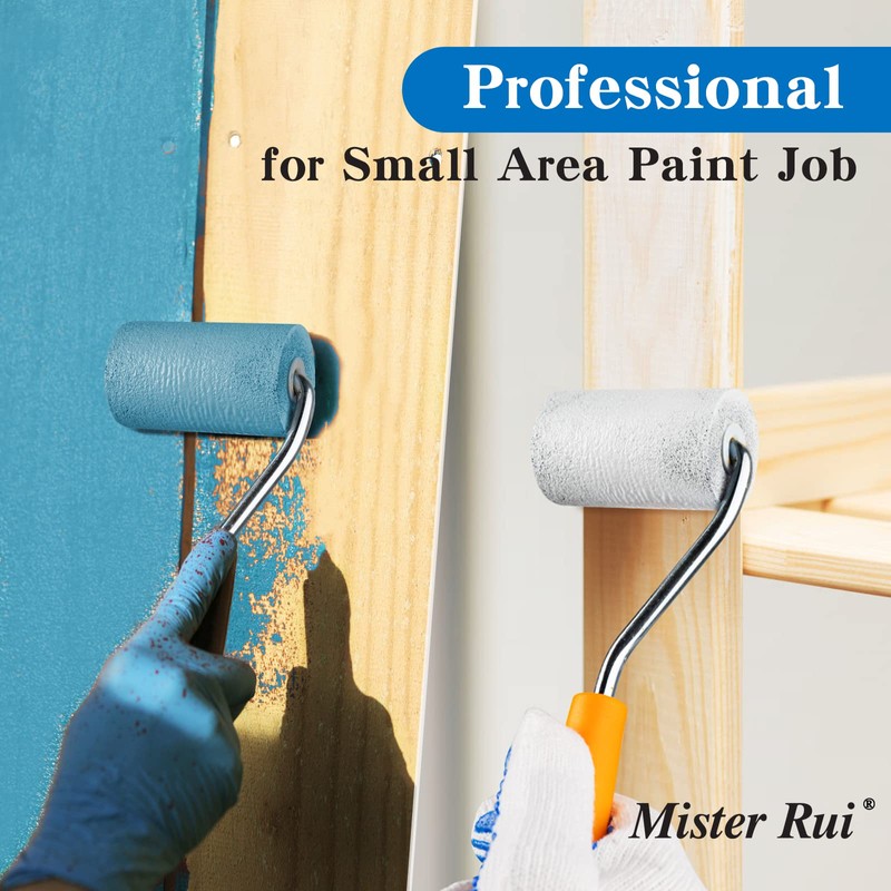 Mister Rui Foam Paint Roller, 2 Inch Mini Paint Roller