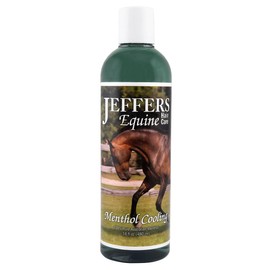 Jeffers Equine Menthol Cooling Horse Shampoo 16 oz - 100% Pure Australian Menthol, Coconut Oil, Aloe & Vitamin E - Moisturizing, Deep Cleansing, Gentle Grooming Shampoo for Horses
