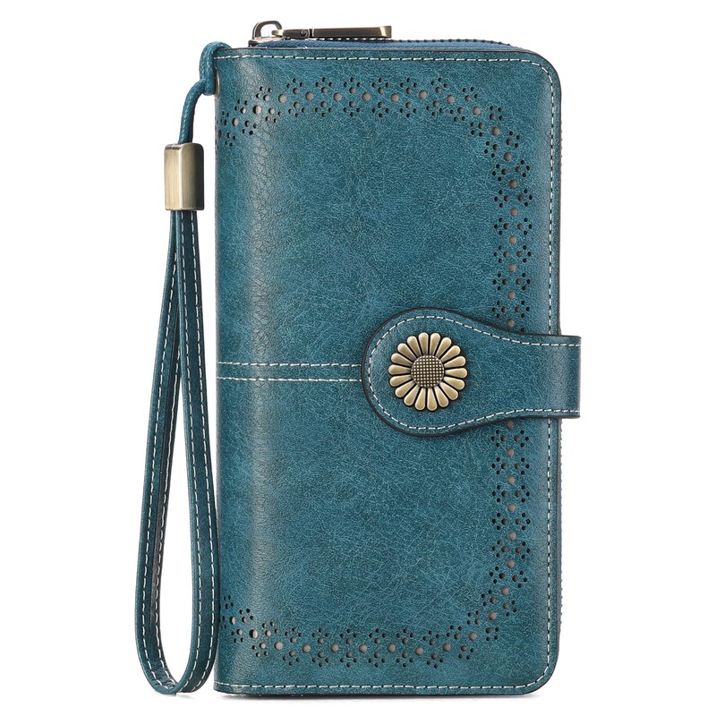 SENDEFN Wallet for Women RFID Blocking Leather Wallets Large Capacity