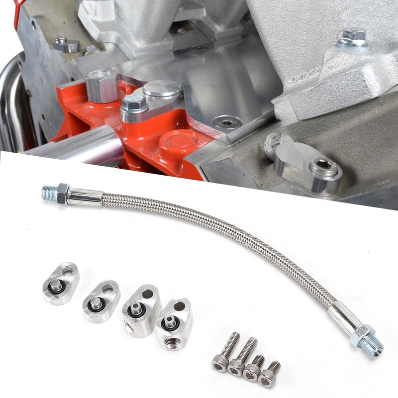 Cylinder Head Coolant Steam Port Crossover Hose Kit Replacement for