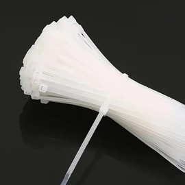 huzur elektrik Ultra Strong Cable Ties, Pack of 100, 200 mm x 3.6 mm, for Indoor and Outdoor Use, Self-Locking Multifunctional Cable Ties, Plastic Cable Ties, Cable Holder, Cable Fixation