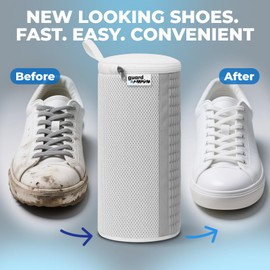 GUARD&MARINE Shoe Washing Bags for Laundry – Large 2Pcs Reusable Sneaker Washing Machine Bag with Adjustable Shoe Trees & Hidden Zipper – 360° Deep Clean Mesh Laundry Cleaning Bags for Washer