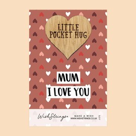 “Mum, I Love You” Pocket Hug Keepsake Token | Thoughtful Gift for Mum | Perfect for Mother’s Day | Sentimental Gift from Daughter | Small Keepsake for Mum | Love Token