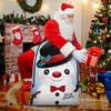 BeeGreen Snowman Christmas Gift Bags Santa Sack Drawstring Gift Bags