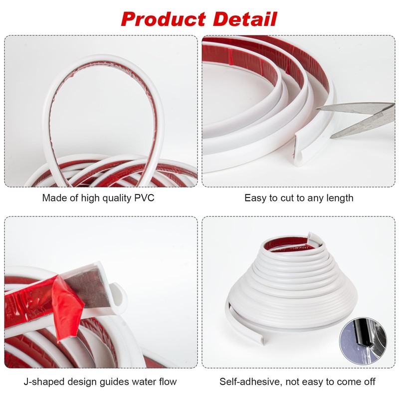 Osyyhe RV Rain Gutter,Rv Rain Gutter Trim,RV PVC Plastic Rain
