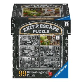 Ravensburger Exit Puzzle 16878, Im Gutshaus Wohnzimmer, 99 Pieces Puzzle for Adults and Children from 14 Years