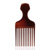 TITANIA Afro Comb (Brown) • Comb for Afro Hair •