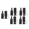 5 Set Solar PV Connectors IP67 Waterproof PPO Insulation High