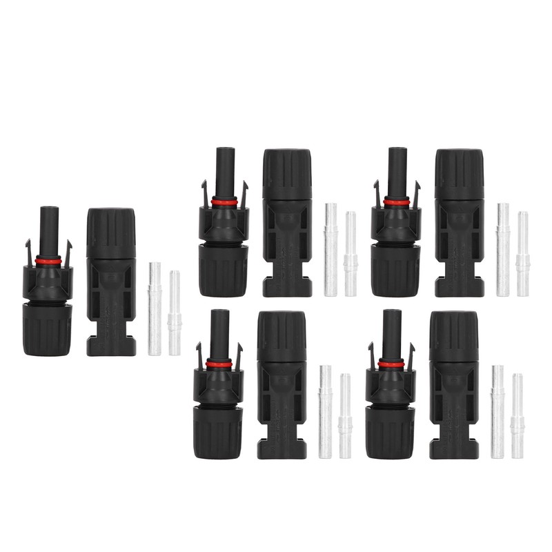 5 Set Solar PV Connectors IP67 Waterproof PPO Insulation High