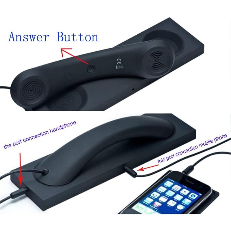 ENJOY-UNIQUE Ricevitore per telefono con microfono da 3,5 mm, stile