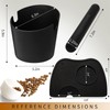 IAOSEN 6.3Inch Large Espresso Knock Box Silicone coffee Tamper Mat