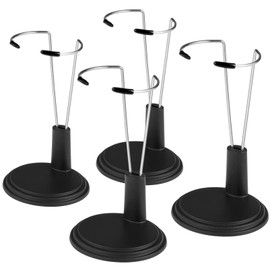 STOBOK Doll Stands Display Holder, 4pcs 15cm Action Figure Support Stands Stand Action Figure Display Rack Doll Support Stand for Dollhouse Furniture