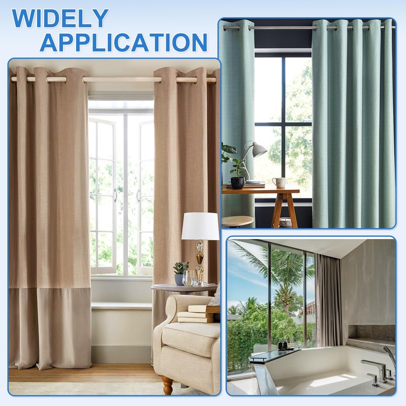 sourcing map 12" Acrylic Drapery Wand, Invisible Curtain Pull Rod