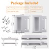 White Screen Hardware Kit for Andersen Doors, Fits Andersen A-Series