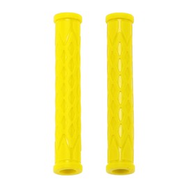 Hihaha 3/8" 10mm Universal Motorcycle Brake Lever Cover Non Slip Rubber Brake Lever Grip Sleeve for Motorcycle Scooter Bicycle Bike Yellow 1pair