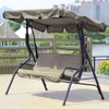 Keenso Swing Cushion Cover, 3?Seat Outdoor Swing Seat Cover Swing