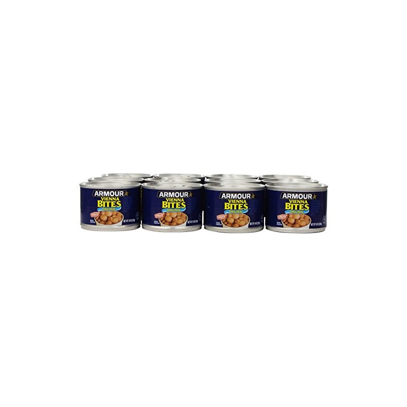 Armour Star Vienna Sausage Bites, Original Flavor, Canned Sausage, 10