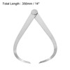 sourcing map 350mm 14-inch Inside Outside Caliper Stainless Steel Firm