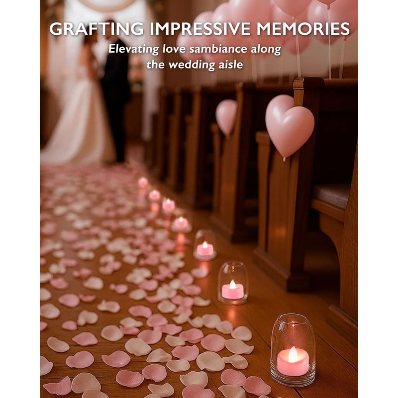 BEICHI Flameless Candles, Tea Lights Battery Operated, No Flickering Votive