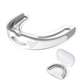 wakouter Mouth Guard, Anti-Snoring Mouthpiece, Reusable Mouth Guard for Sleeping, Stop Grinding, with Travel Cases (White)