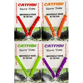 Rupe Tube - Catfish Dip Bait Worm - 4 Packs of 2 Worms - 8 Count Total